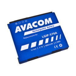 Akumulátor AVACOM GSLG-KP500-S880A do mobilu LG KP500 Li-Ion 3,7 V 880mAh (náhrada LGIP-570A)