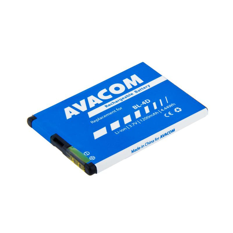 Akumulátor AVACOM GSNO-BL4D-S1200A pre mobil Nokia E7, N8 Li-Ion 3,7 V 1200mAh (náhrada za BL-4D)