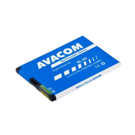 Akumulátor AVACOM GSNO-BL4D-S1200A pre mobil Nokia E7, N8 Li-Ion 3,7 V 1200mAh (náhrada za BL-4D)