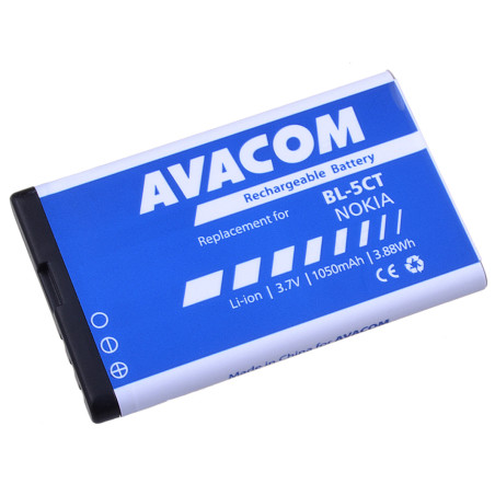 Batérie AVACOM GSNO-BL5CT-S1050A do mobilu Nokia 6303, 6730, C5, Li-Ion 3,7 V 1050mAh