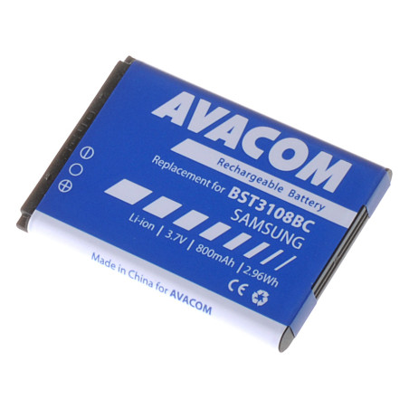 Batérie AVACOM GSSA-E900-S800A do mobilu Samsung X200, E250 Li-Ion 3,7 V 800mAh (náhrada AB463446BU)
