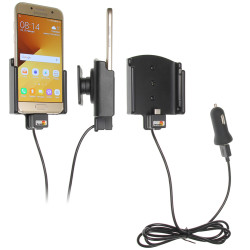 Brodiť držiak do auta nastaviteľný s USB-C a nabíjaním z CIG. zapaľovače/USB š.62-77 mm, hr. 6-10