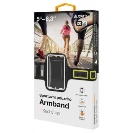 Športové Puzdro ALIGATOR Armband černo-žlté