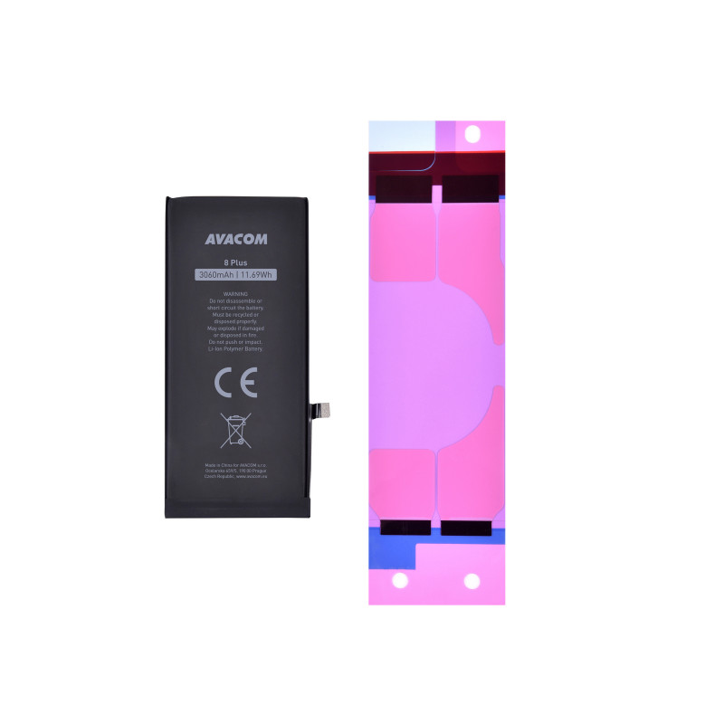 AVACOM batéria pre Apple iPhone 8 Plus - vysokokapacitný, Li-Ion 3,82 V 3060mAh (náhrada 616-00367)
