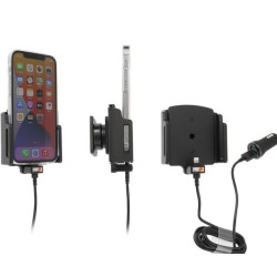 Brodiť držiak do auta na Apple iPhone 12/12 Pro, nastaviteľný (70-83mm), 2xUSB,. z cig. zap.