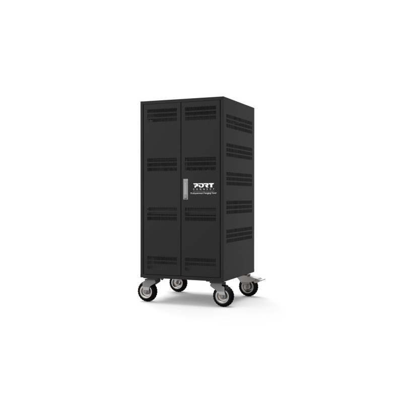 PORT CONNECT CHARGING CABINET 30 Notebooks + RACK 1xU 19'', černý