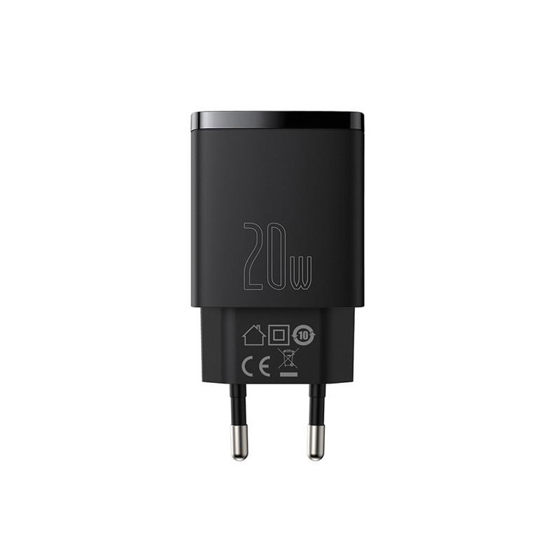 Baseus CCXJ-B01 Compact Quick Nabíjačka USB/USB-C 20W Black