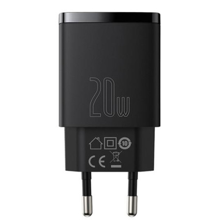 Baseus CCXJ-B01 Compact Quick Nabíjačka USB/USB-C 20W Black