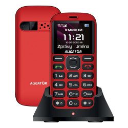 ALIGATOR A720 4G Sen.červeno-čierny+st.nab.