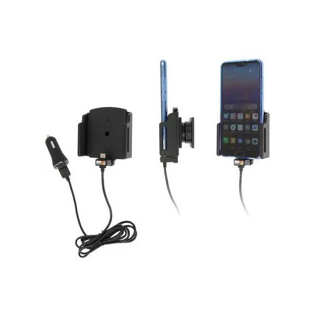 Brodiť držiak do auta nastaviteľný s USB-C a nabíjaním z CIG. zap./USB QC3.0 š. 70-83 mm, hr. 2-10mm