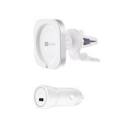ER POWER CAR VENT MOUNT držiak pre MagSafe nabíjačku + 20W autonabíjačka - biela