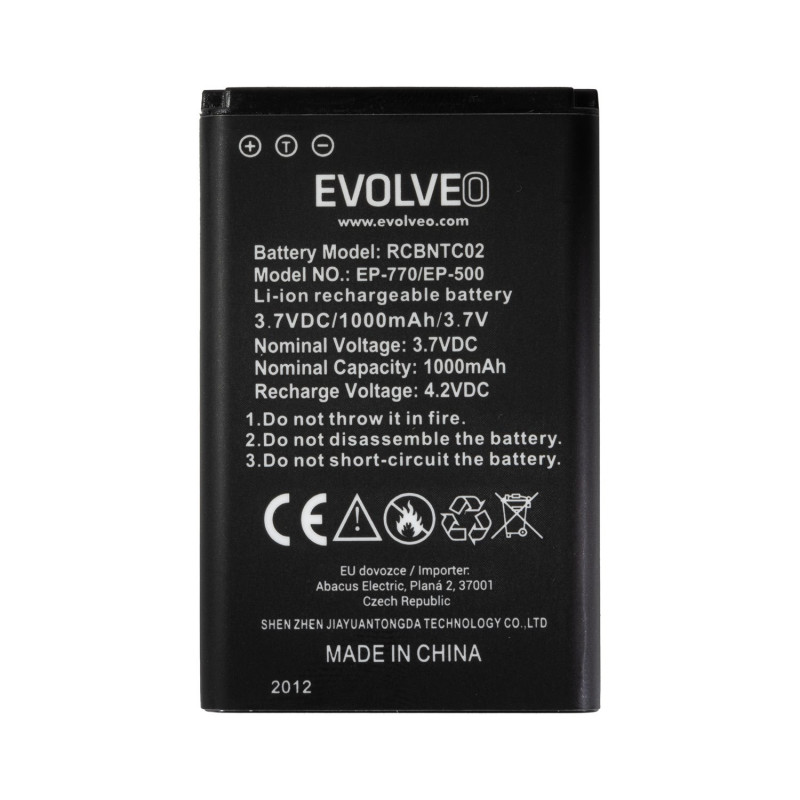 EVOLVEO orig. batéria 1000 mAh pre EasyPhone FD/FP/FS/FM/FL (EP-500/501/700/770/771/800/801)