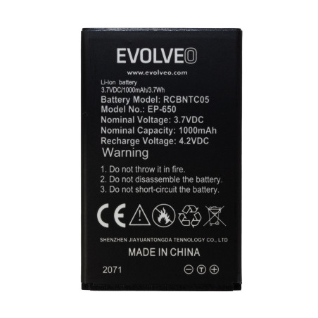 EVOLVEO orig. batéria 1000 mAh pre EasyPhone XG (EP-650)