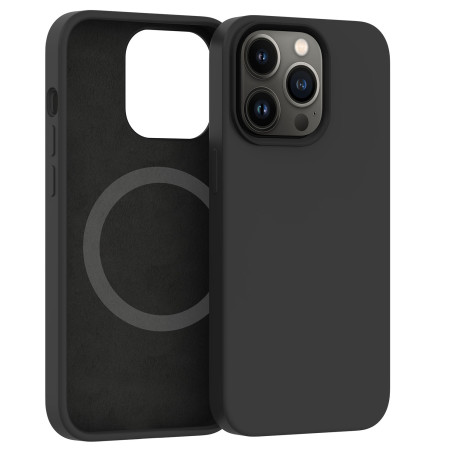 ER POWER Silikonový kryt CARNEVAL SNAP pre iPhone 14 plus s MagSafe - Červená