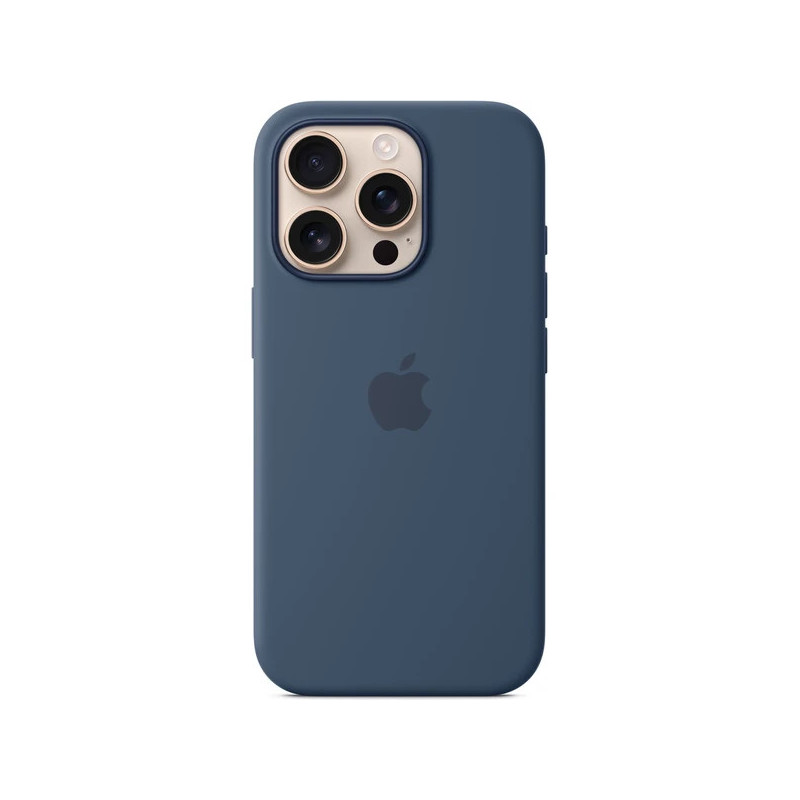 iPhone 16 Pre Max Silicone Case with MS - Denim
