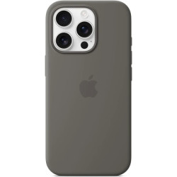 iPhone 16 Pre Max Silicone Case with MS - Stone Gr