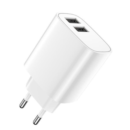 Nabíjačka do siete Forever 2xUSB 2,4A LS-03 biela