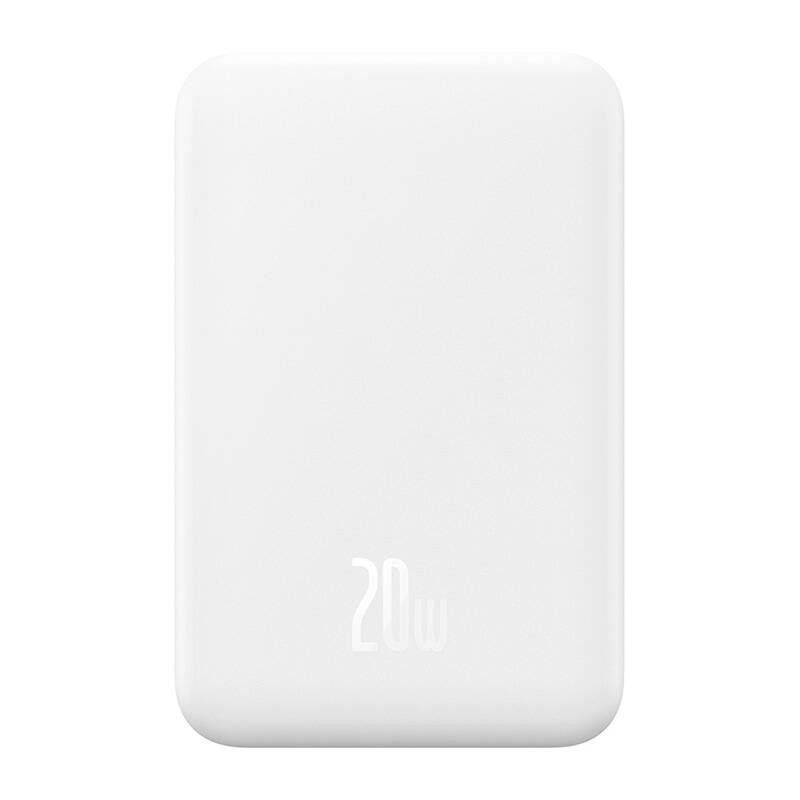Baseus power banka Mini s bezdrôtovým nabíjaním 5000 mAh 20W USB-C biela