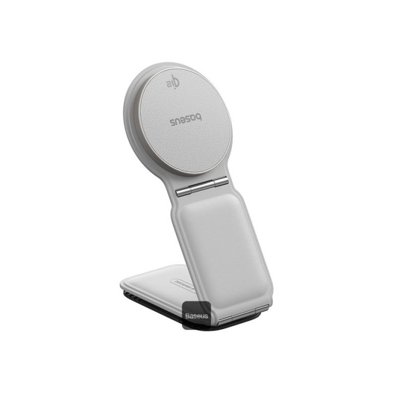 Baseus Magnetický držiak do auta s bezdrôtovým nabíjaním PrimeTrip C02 biely