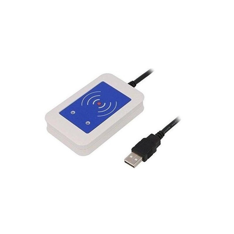 Xerox ELATEC TWN4 MIFARE NFC RFID CARD READER WHITE USB 2M CABLE