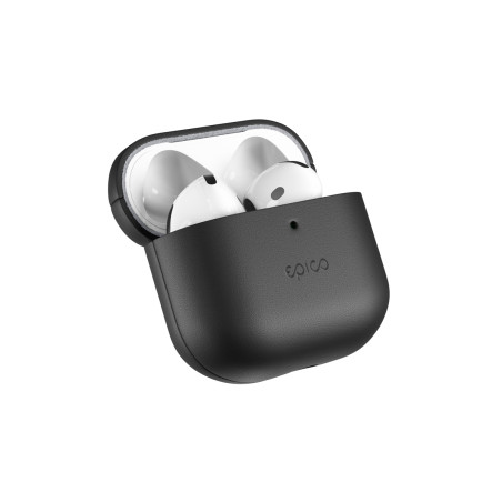 Epico kožené Puzdro pre AirPods 4/4 s ANC - čierna