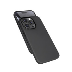 Epico Mag+ kožený kryt iPhone 15 Pro Max - čierna