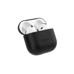 Epico silikónové Puzdro pre AirPods 4 - čierna