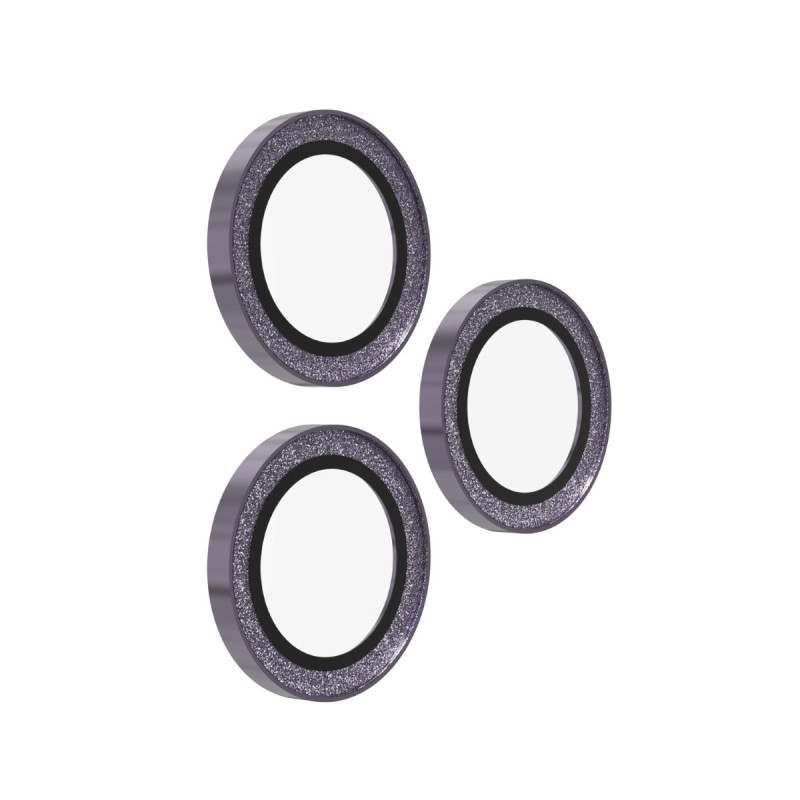 ZAGG Ochranná šošovka Premium pre Apple 17 Pro/Pro Max/16 Pro/Pro Max/15 Pro/Pro Max - fialová trblietka