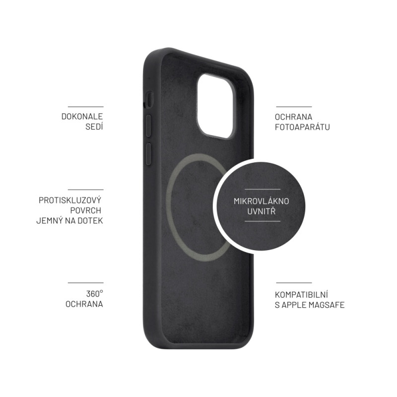 FIXED MagFlow Apple iPhone 14+, čierny