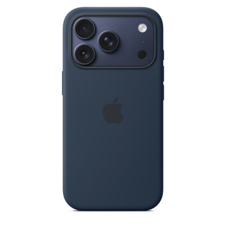 iPhone 17 Pre Silicone Case with MS – Midnight