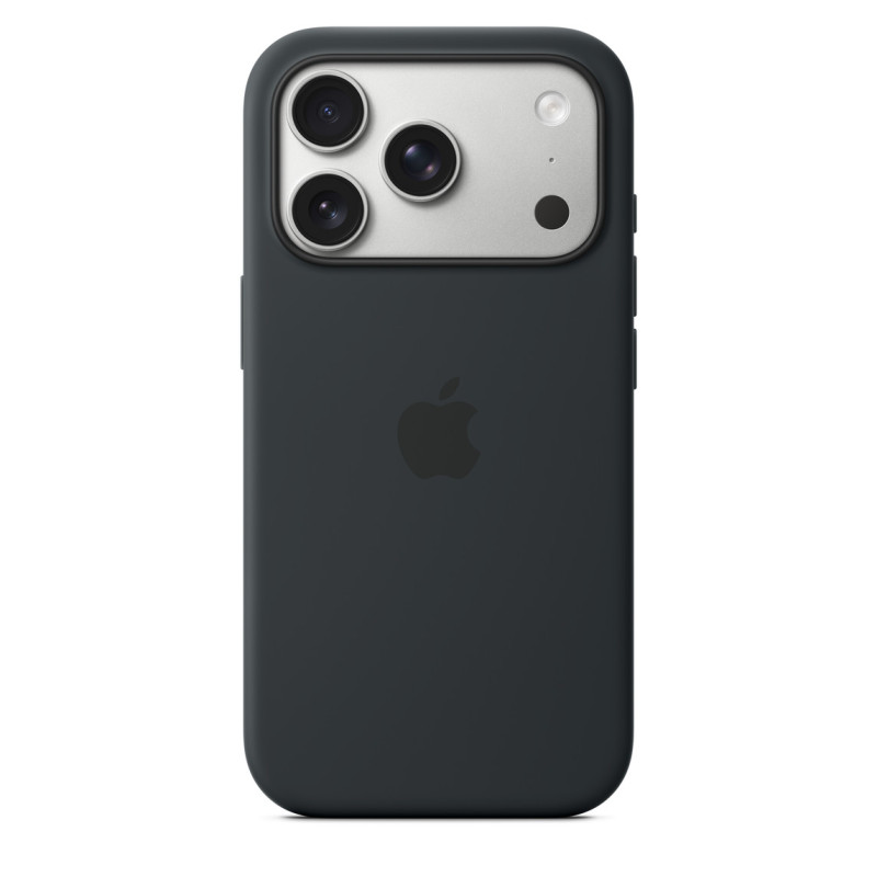 iPhone 17 Pre Silicone Case with MS – Black