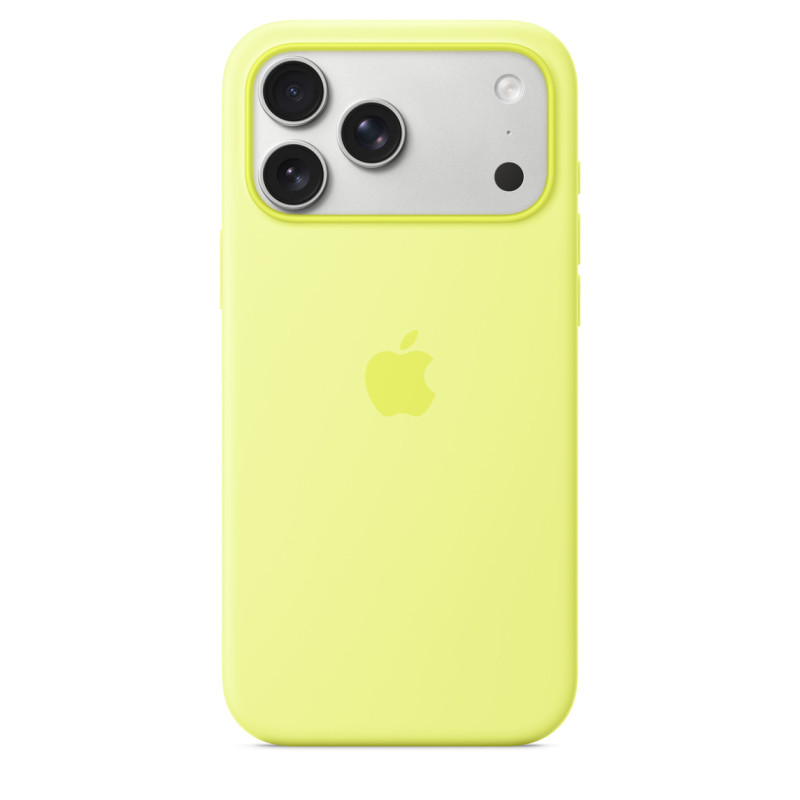 iPhone 17 Pre Max Silicone Case with MS-Neon Yell.