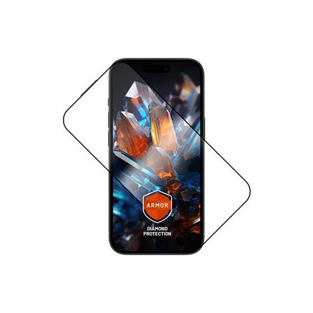 FIXED Armor s aplikátorom pre Apple iPh 15+, čierne