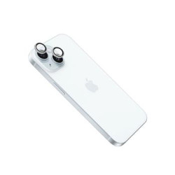 FIXED Camera Glass Apple iPhone 15/15+, striebra