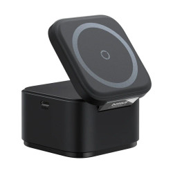 Baseus MagPro 3v1 Magnetická Bezdrôtová Nabíjačka 25W Cosmic Black