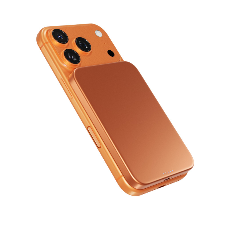 Epico Qi2 5000mAh Alu Mag+ PowerBanka EM51 - oranžová