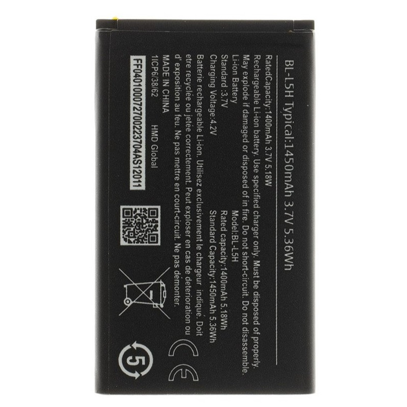 BL-L5H Batéria pre Nokia 1450mAh Li-Ion (OEM)