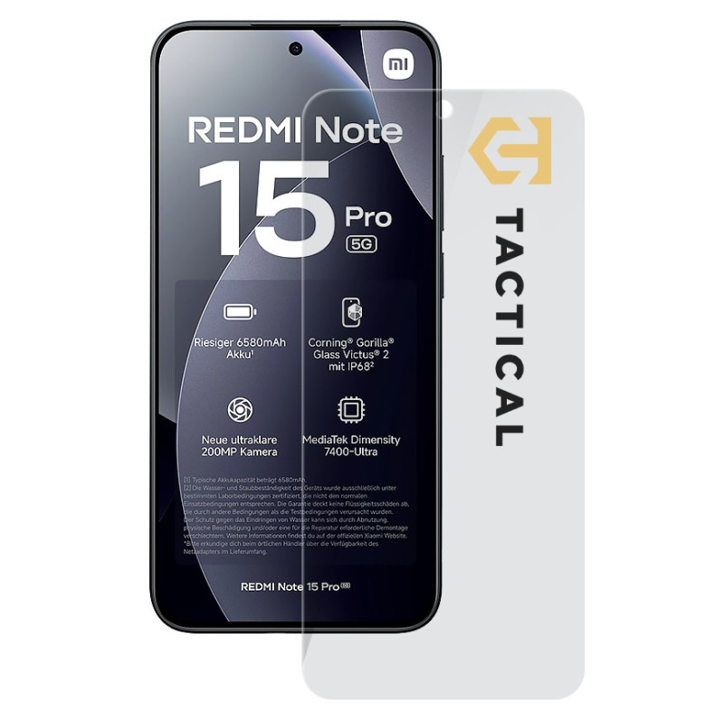 Tactical Glass Shield 2.5D sklo pre Xiaomi Redmi Note 15 Pre 5G Clear