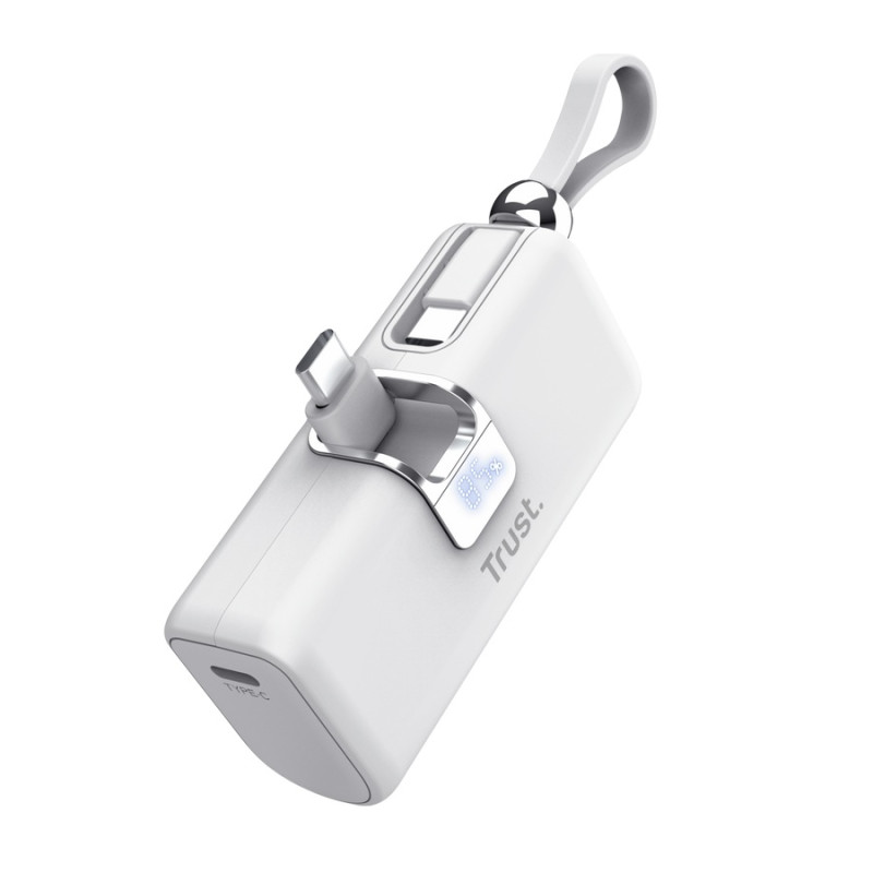 TRUST PACTO 5000 PD POCKET POWERBANK WHT