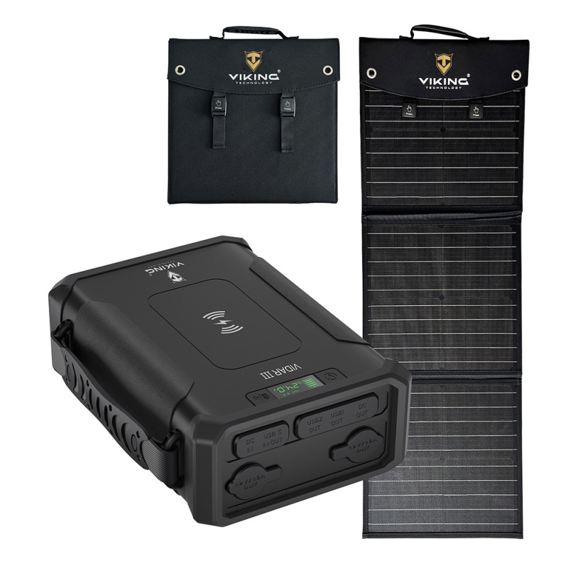Set powerbanka Viking VIDAR III a solárny panel Viking L60 PD