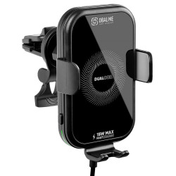 OBAL:ME GravCharger Bezdrôtový Nabíjací Držiak do Auta 15W Black