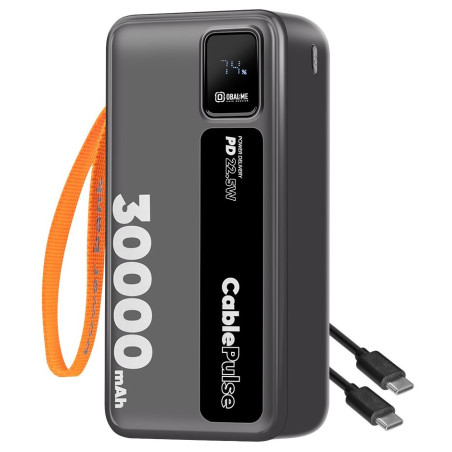 OBAL: ME CablePulse Powerbanka 30000mAh 22,5 W Black