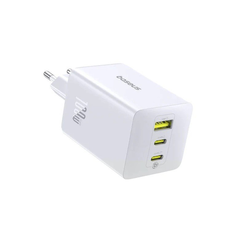 Baseus EnerFill FE11 Fast Nabíjačka USB-A + USB-C + USB-C 100 W Moon White