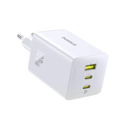 Baseus EnerFill FE11 Fast Nabíjačka USB-A + USB-C + USB-C 100 W Moon White