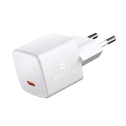 SWISSTEN MINI SIEŤOVÝ ADAPTÉR GaN USB-C 25W POWER D