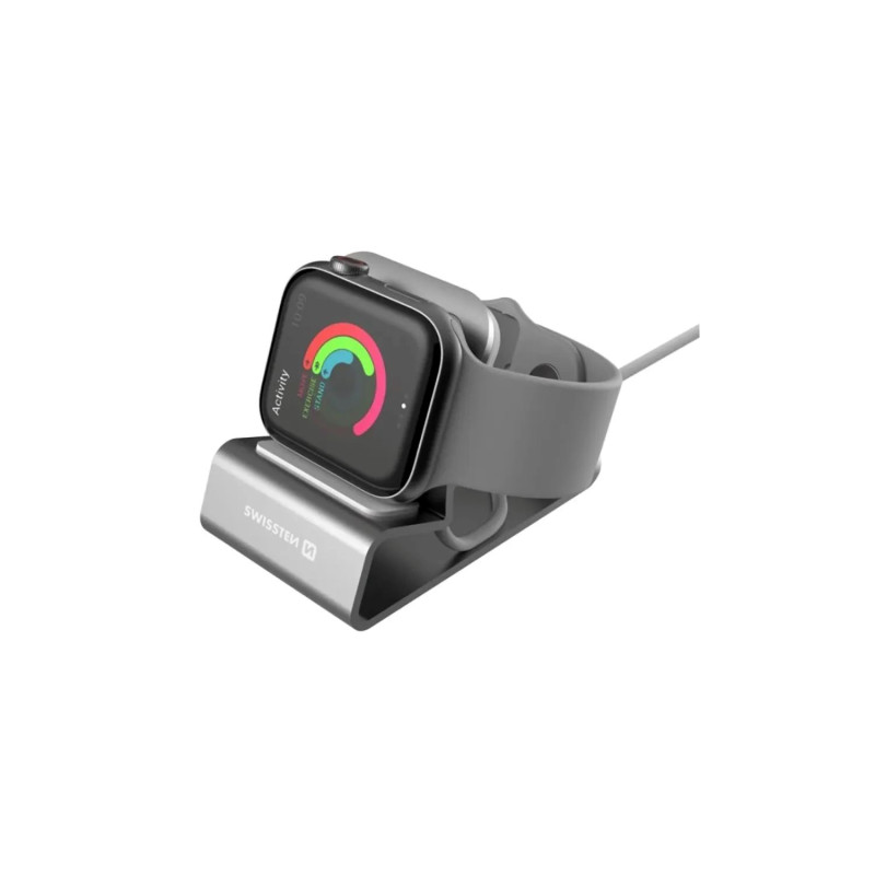 SW HLINÍKOVÝ STOJANČEK PRO iWATCH STRIEBORNÝ