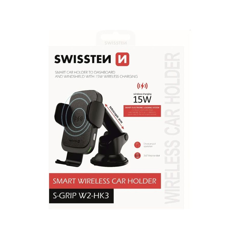 SW CAR HOLDER WIRELESS CHARGER S-GRIP W2-HK3