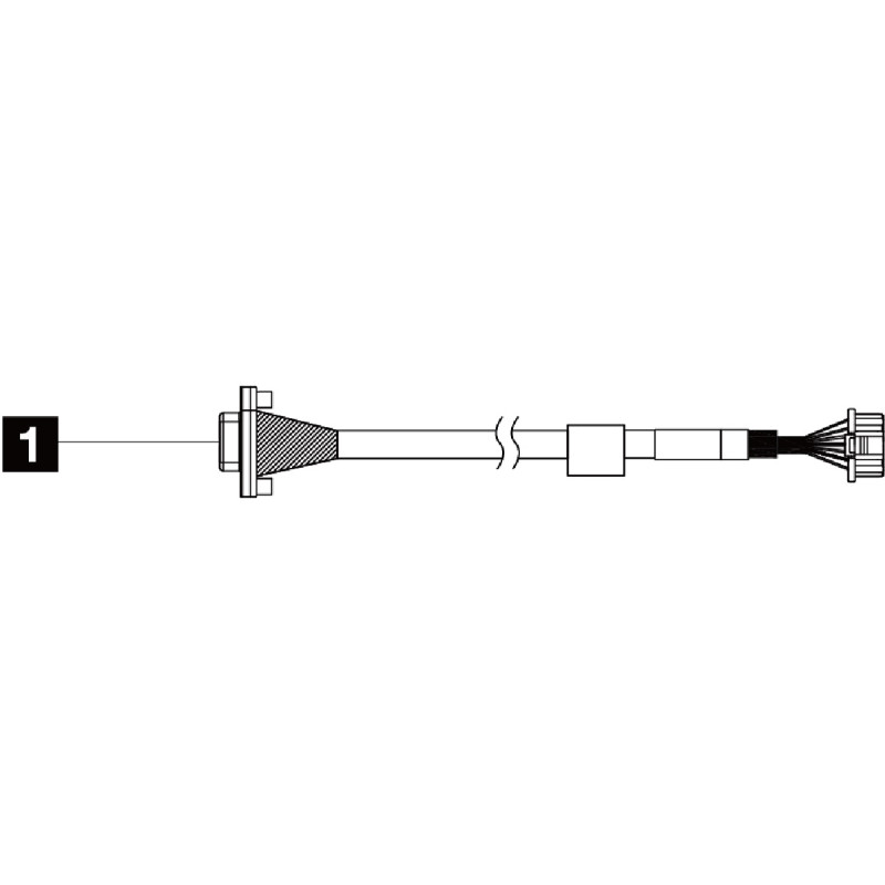 ThinkSystem V2/V3 1U Front VGA Cable Kit