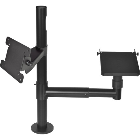 Virtuos Pole - Zostava - stojan 500 mm s predlž. ramenom a držiakmi VESA a pokladničnej tlačiarne