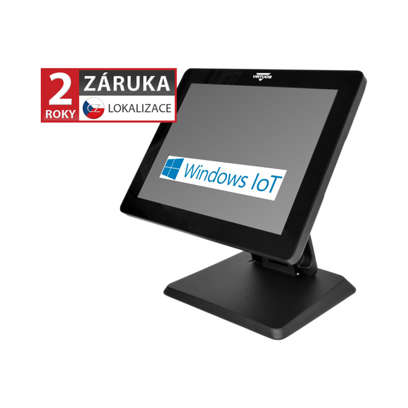 Virtuos BPOS BP-1588, 15'' LCD LED, 400 cd/m2, i3-1011U, 8 GB RAM, 256 GB SSD, Win11 IoT, čierny